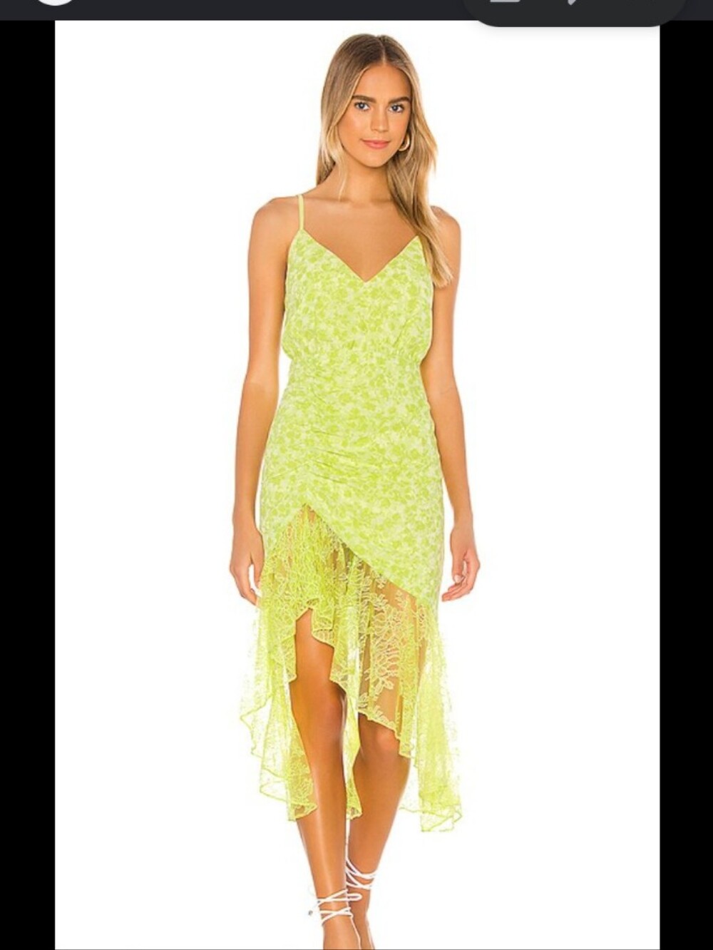 Lovers + Friends Salvatore Lace Trim Dress